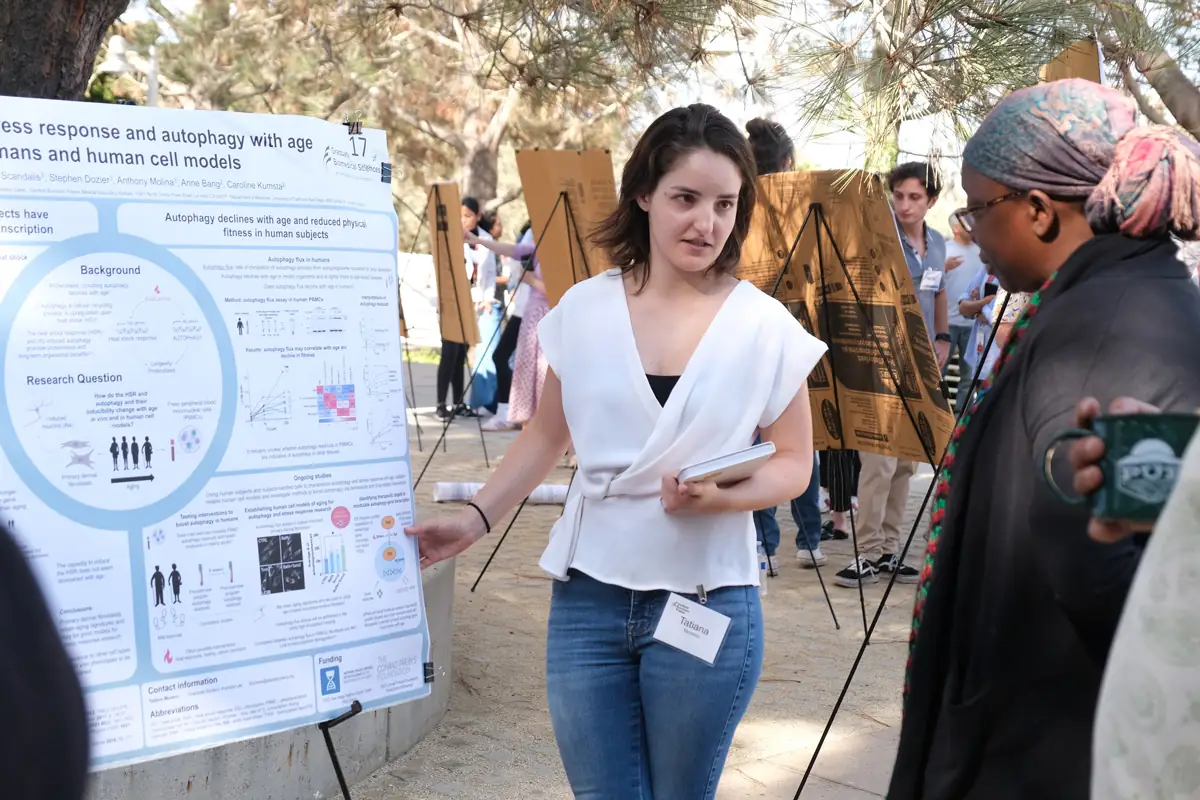 presenting at poster session